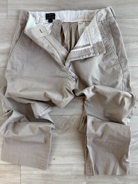 J.Crew Flex Bedford Pant Khaki Cotton Blend 30x30
